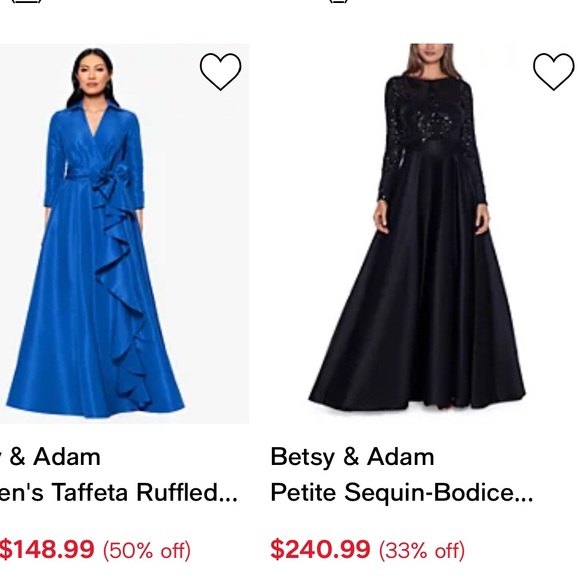 BETSY & ADAM Gala Gown Embroidered-Bodice Combo Gown size 10 LIKE NEW - Picture 15 of 15